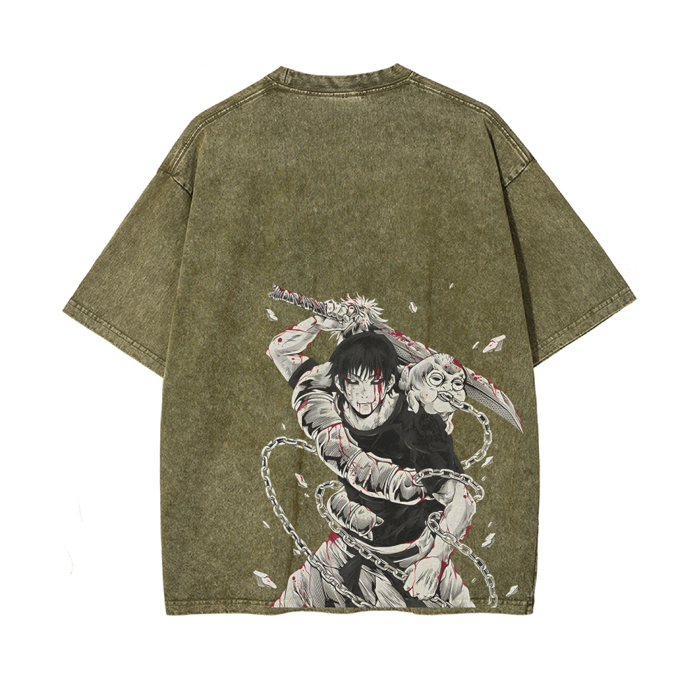 Fushiguro Toji VINTAGE OVERSIZED T-SHIRT | JUJUTSU KAISEN