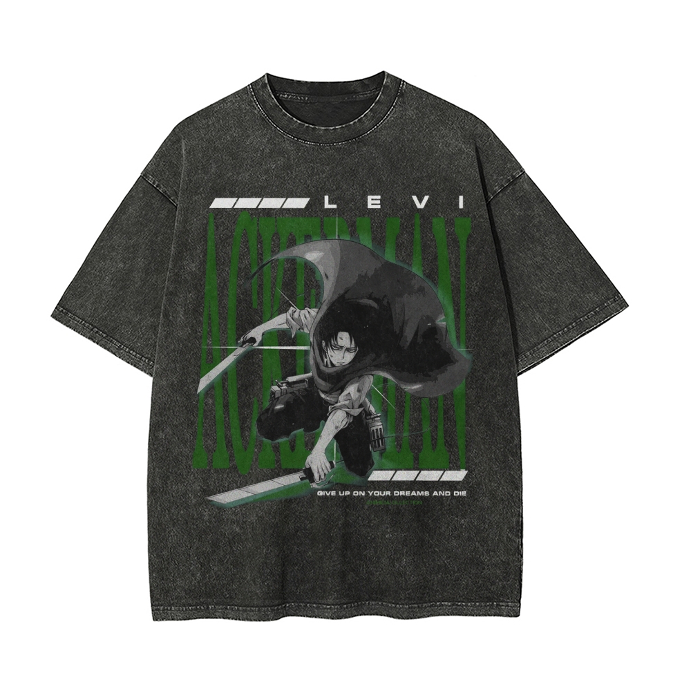 Levi Vintage Oversized T-shirt | Attack On Titan