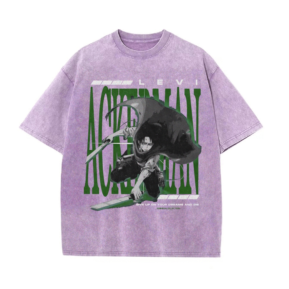 Levi Vintage Oversized T-shirt | Attack On Titan