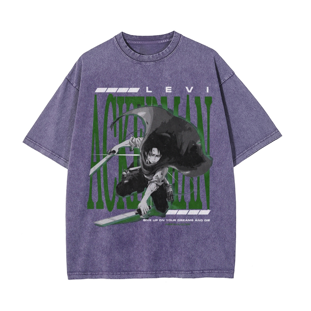Levi Vintage Oversized T-shirt | Attack On Titan