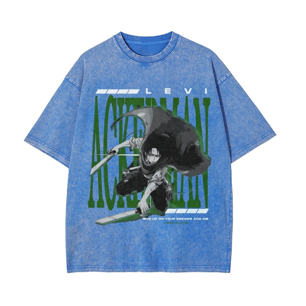 Levi Vintage Oversized T-shirt | Attack On Titan