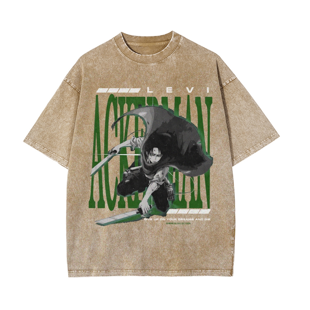 Levi Vintage Oversized T-shirt | Attack On Titan