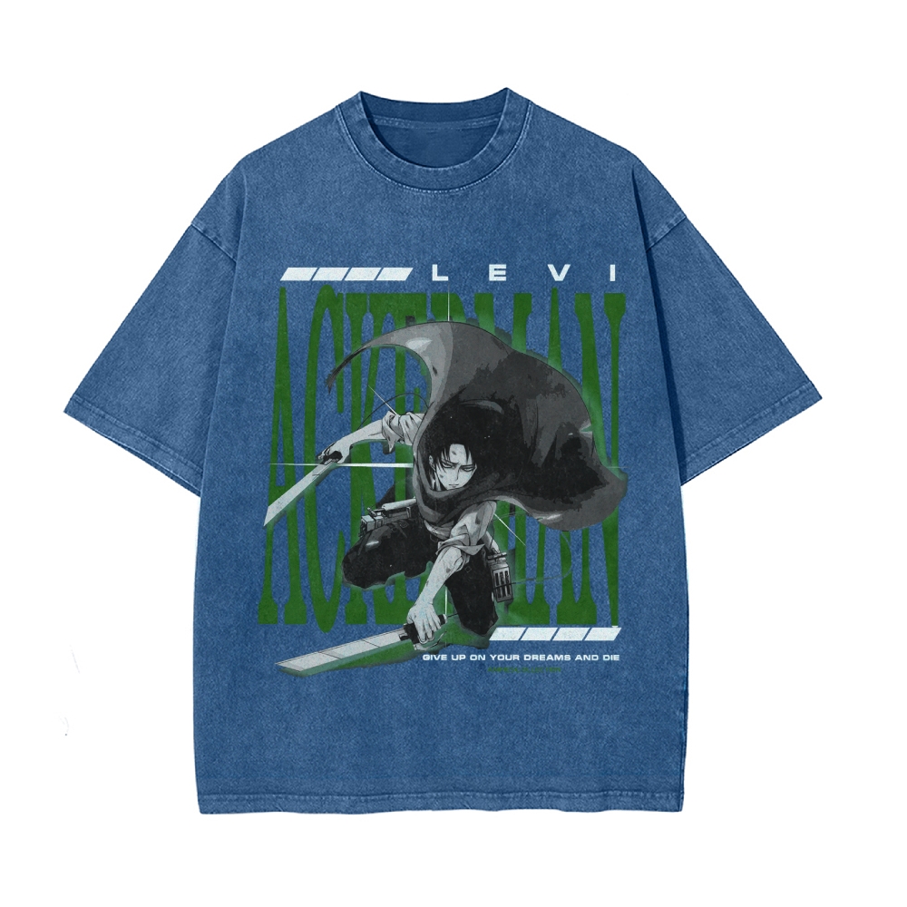 Levi Vintage Oversized T-shirt | Attack On Titan