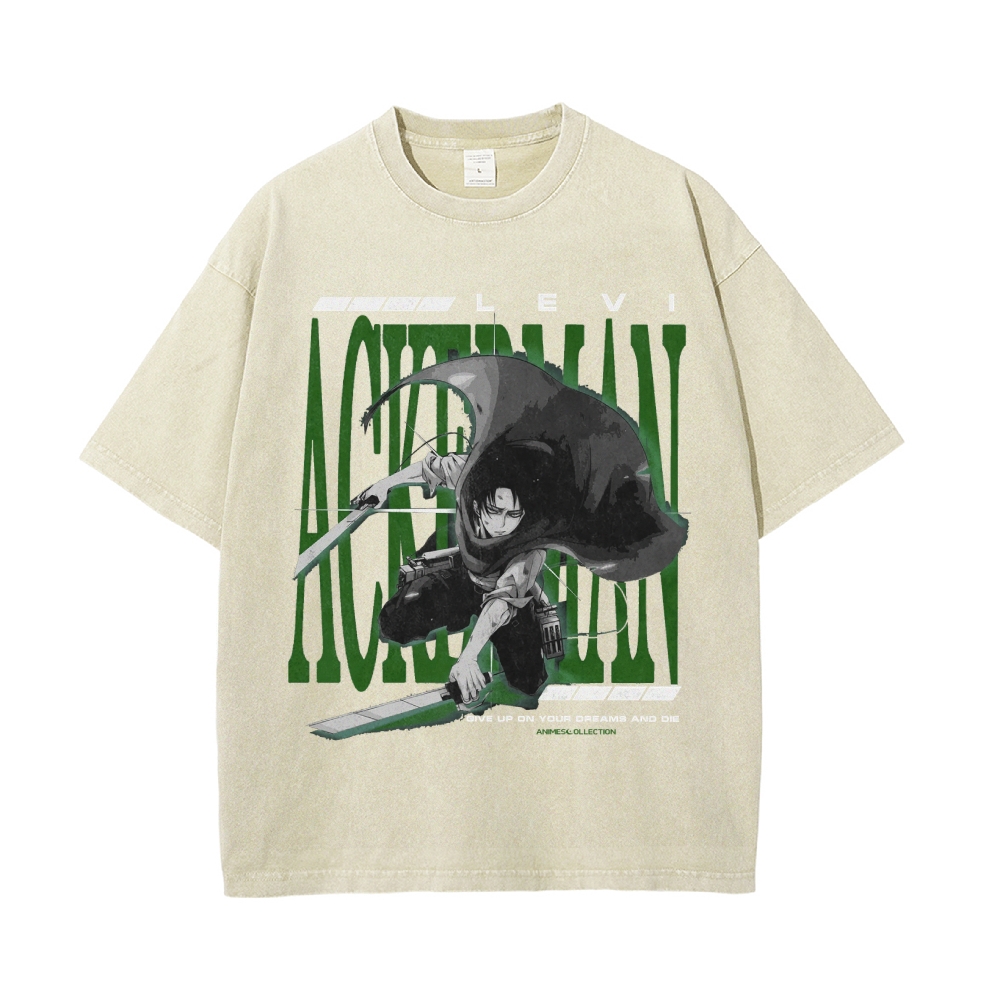 Levi Vintage Oversized T-shirt | Attack On Titan