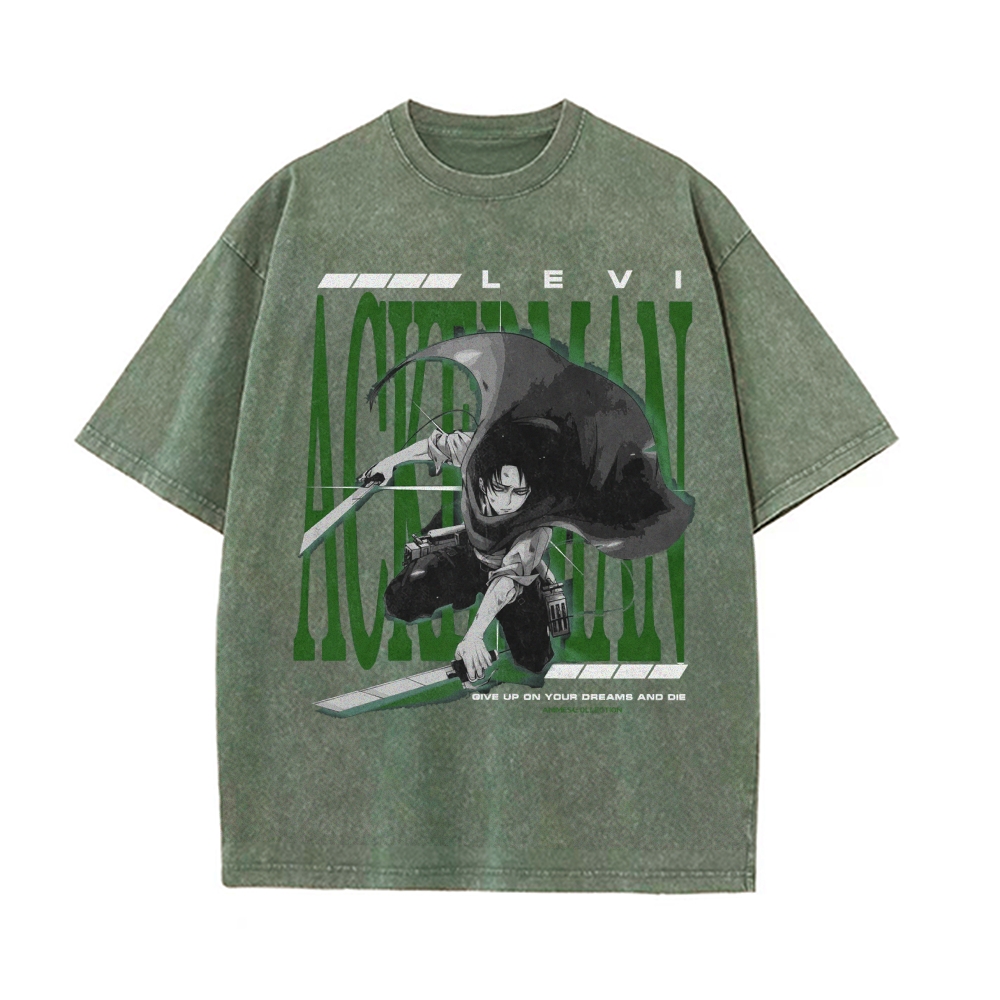 Levi Vintage Oversized T-shirt | Attack On Titan