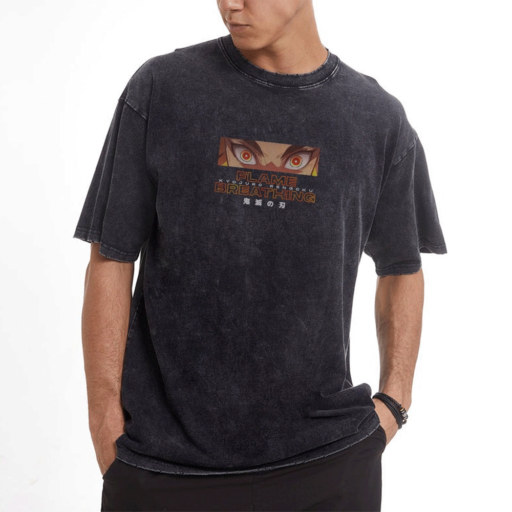 OG Kyojuro Rengoku Vintage Oversized T-Shirt | Demon Slayer