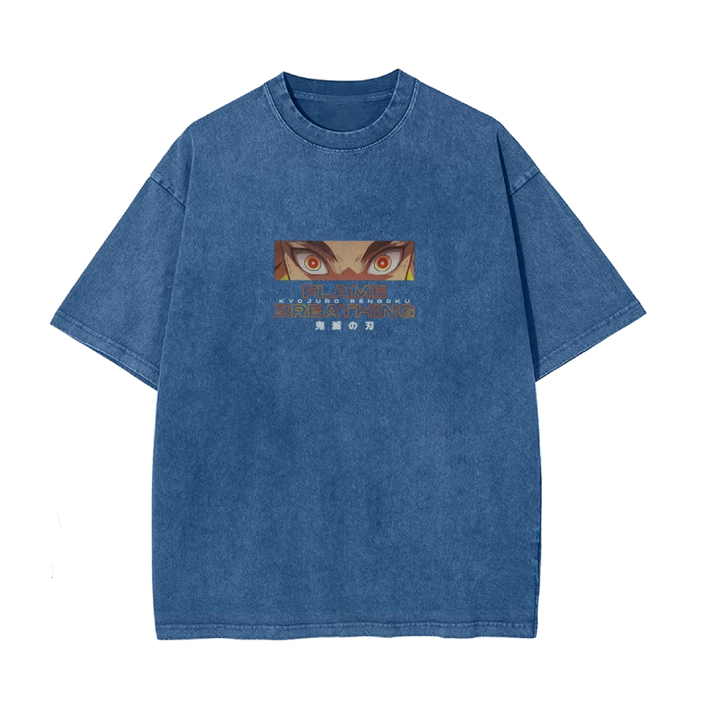 OG Kyojuro Rengoku Vintage Oversized T-Shirt | Demon Slayer