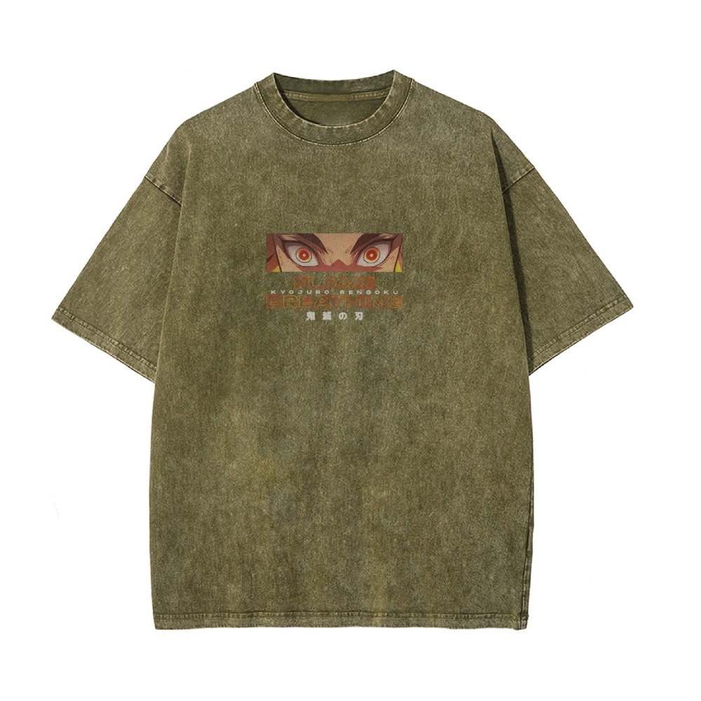 OG Kyojuro Rengoku Vintage Oversized T-Shirt | Demon Slayer