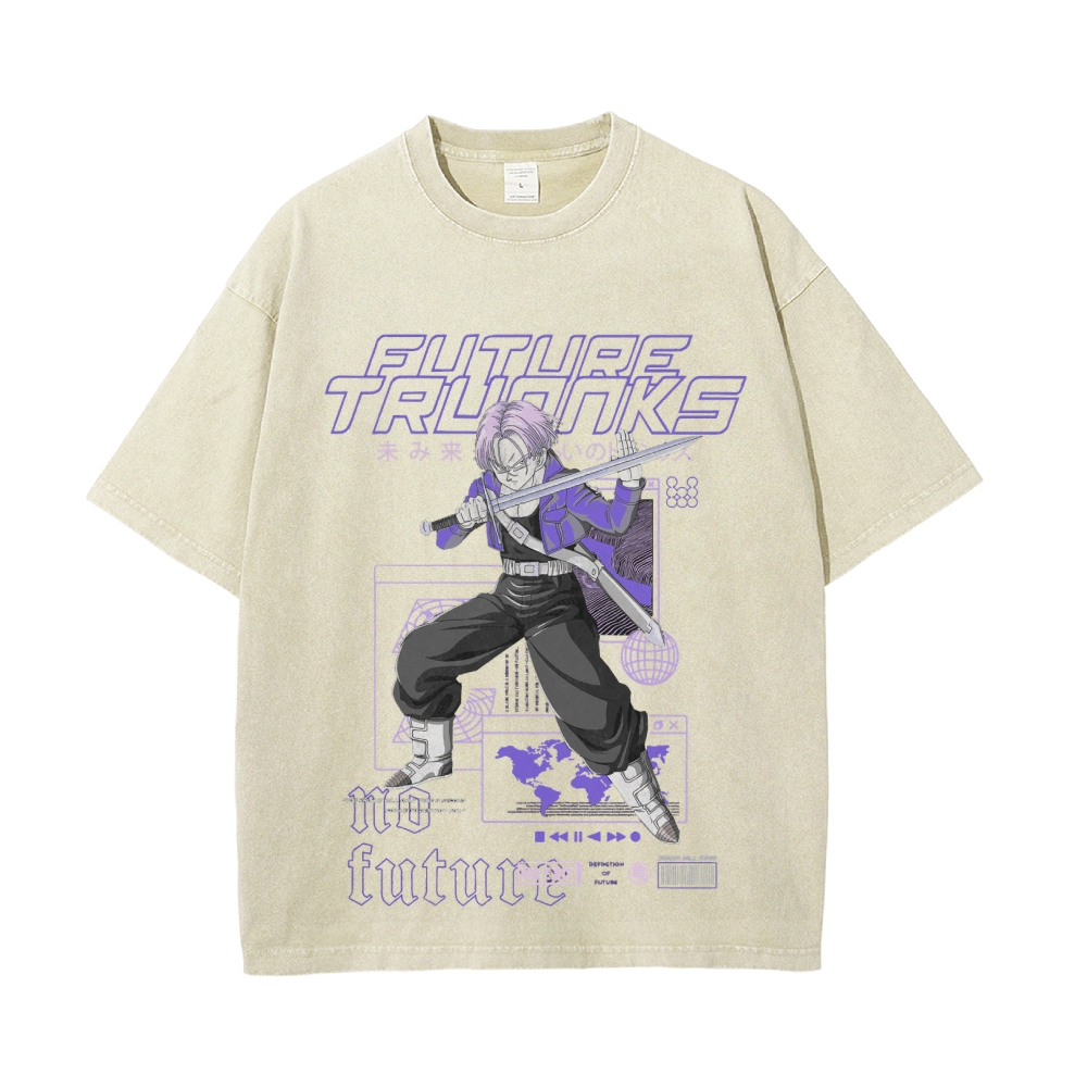 Future Trunks Vintage Oversized T-Shirt | Dragon Ball Super