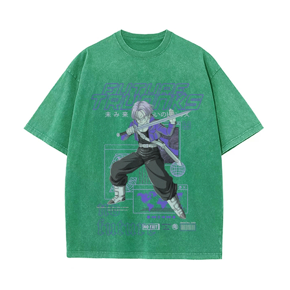 Future Trunks Vintage Oversized T-Shirt | Dragon Ball Super
