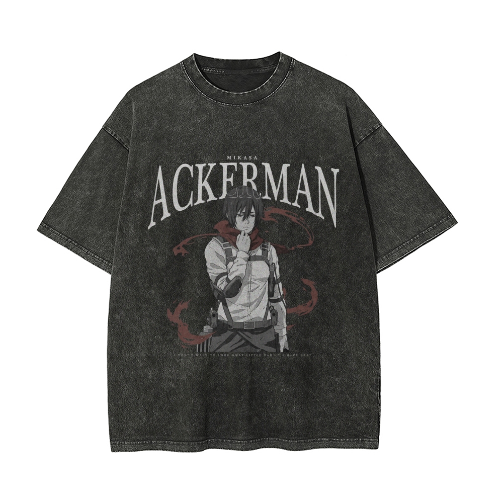Mikasa Vintage Oversized T-shirt | Attack On Titan