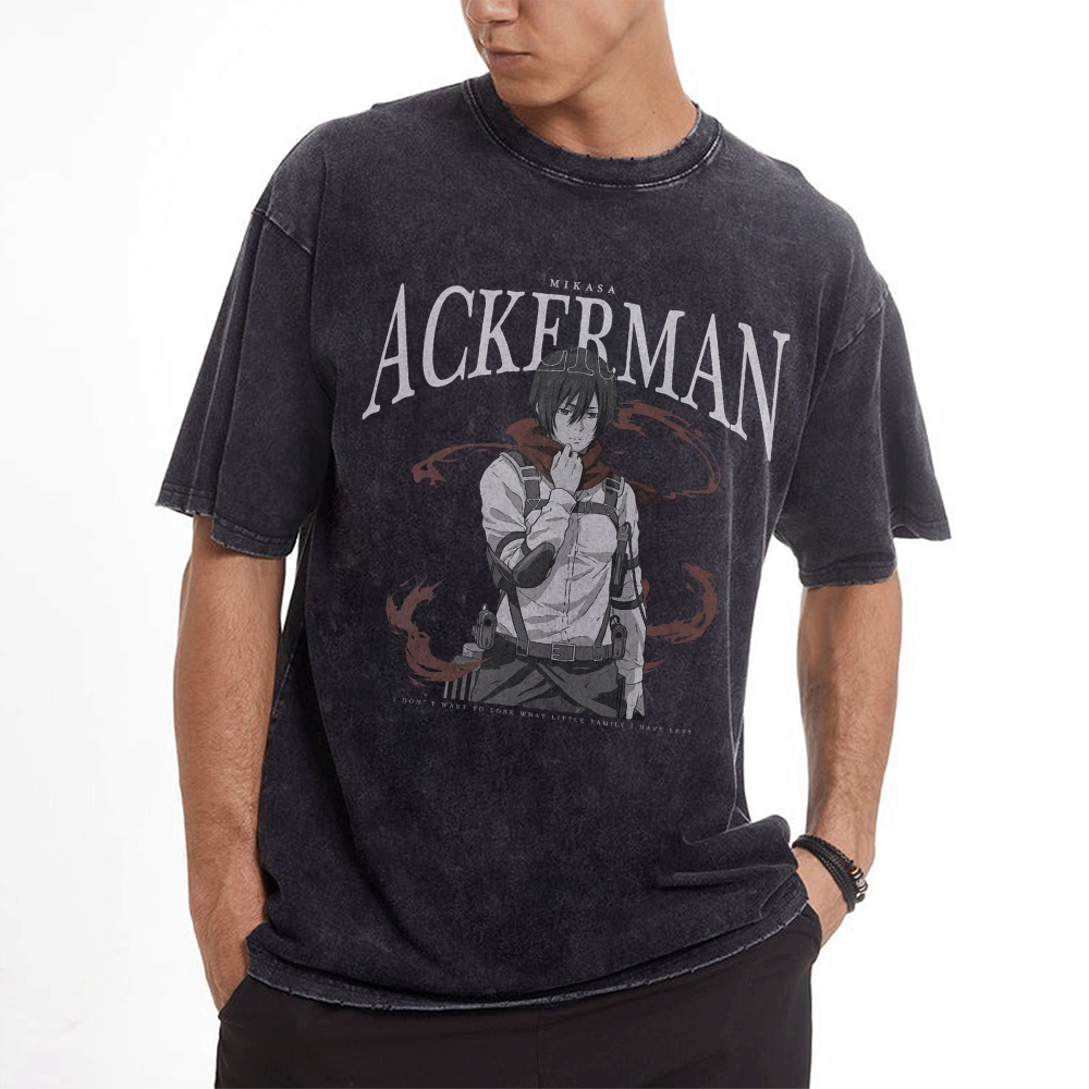 Mikasa Vintage Oversized T-shirt | Attack On Titan