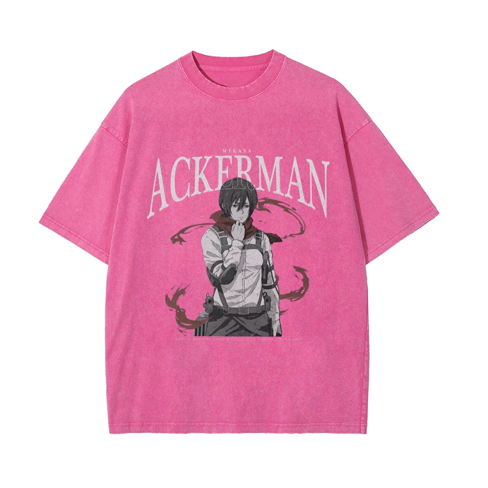 Mikasa Vintage Oversized T-shirt | Attack On Titan