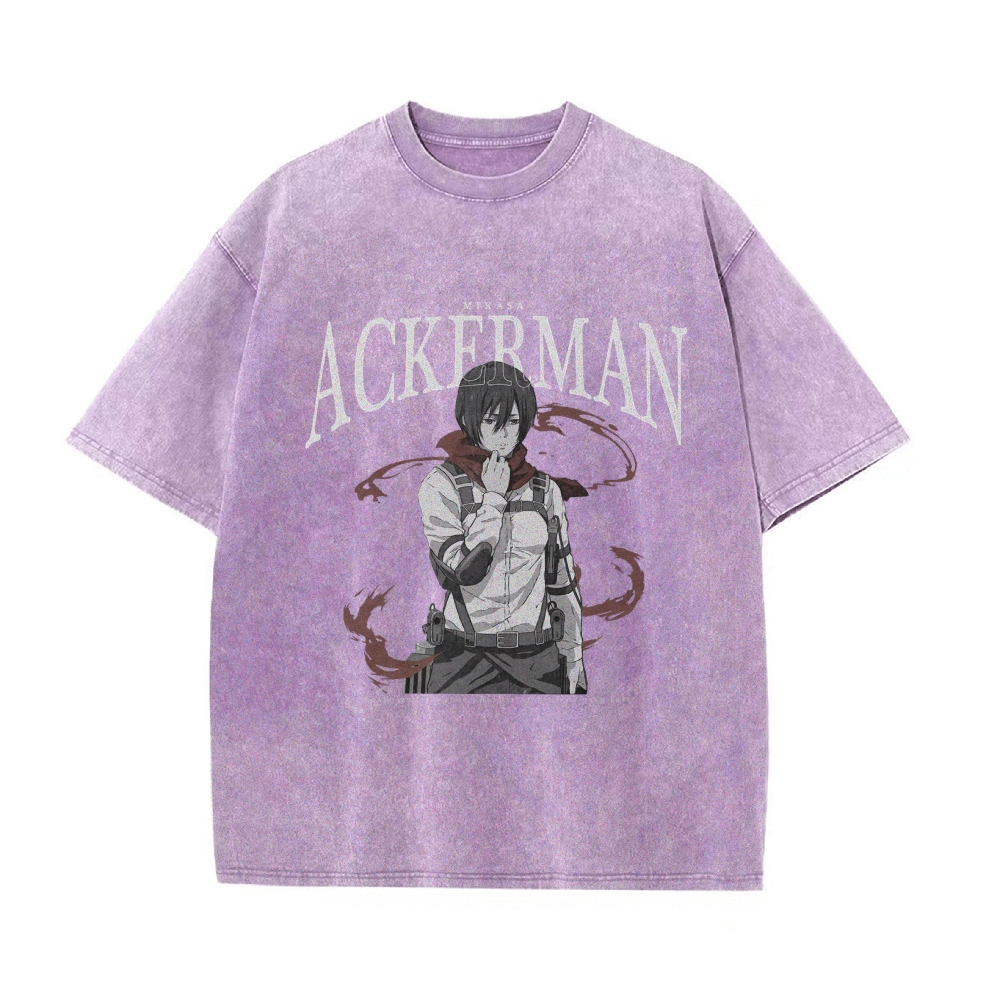 Mikasa Vintage Oversized T-shirt | Attack On Titan