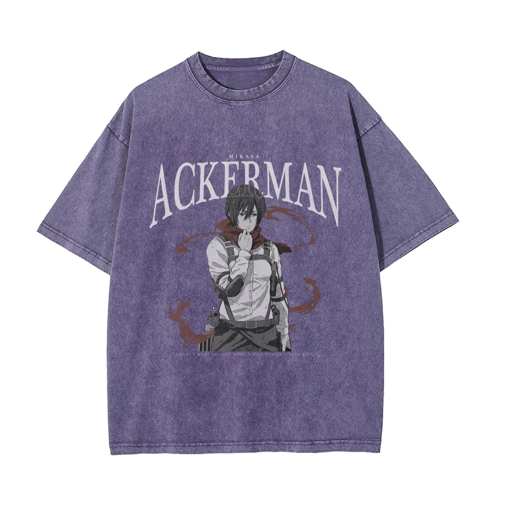Mikasa Vintage Oversized T-shirt | Attack On Titan
