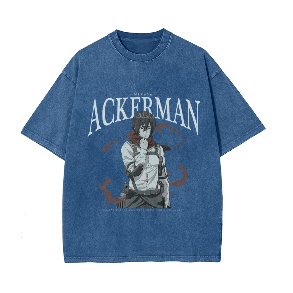 Mikasa Vintage Oversized T-shirt | Attack On Titan