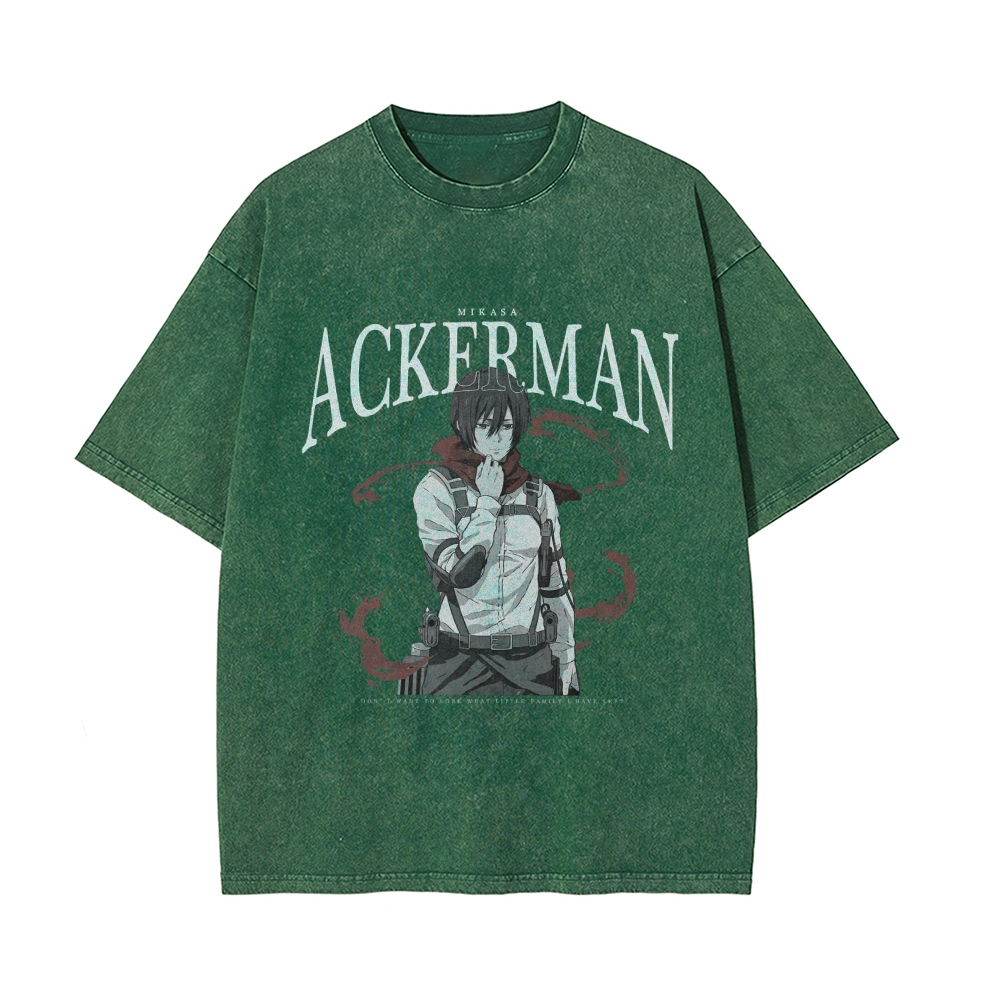 Mikasa Vintage Oversized T-shirt | Attack On Titan