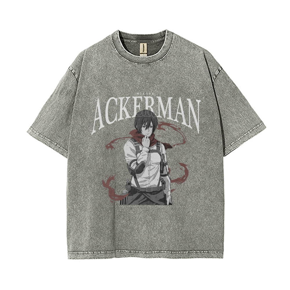 Mikasa Vintage Oversized T-shirt | Attack On Titan