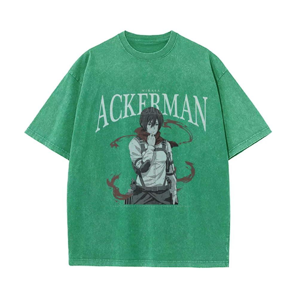 Mikasa Vintage Oversized T-shirt | Attack On Titan