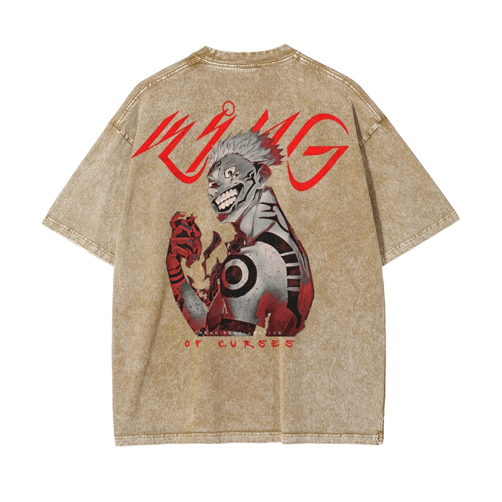 Sukuna Vintage T-Shirt | Jujutsu Kaisen