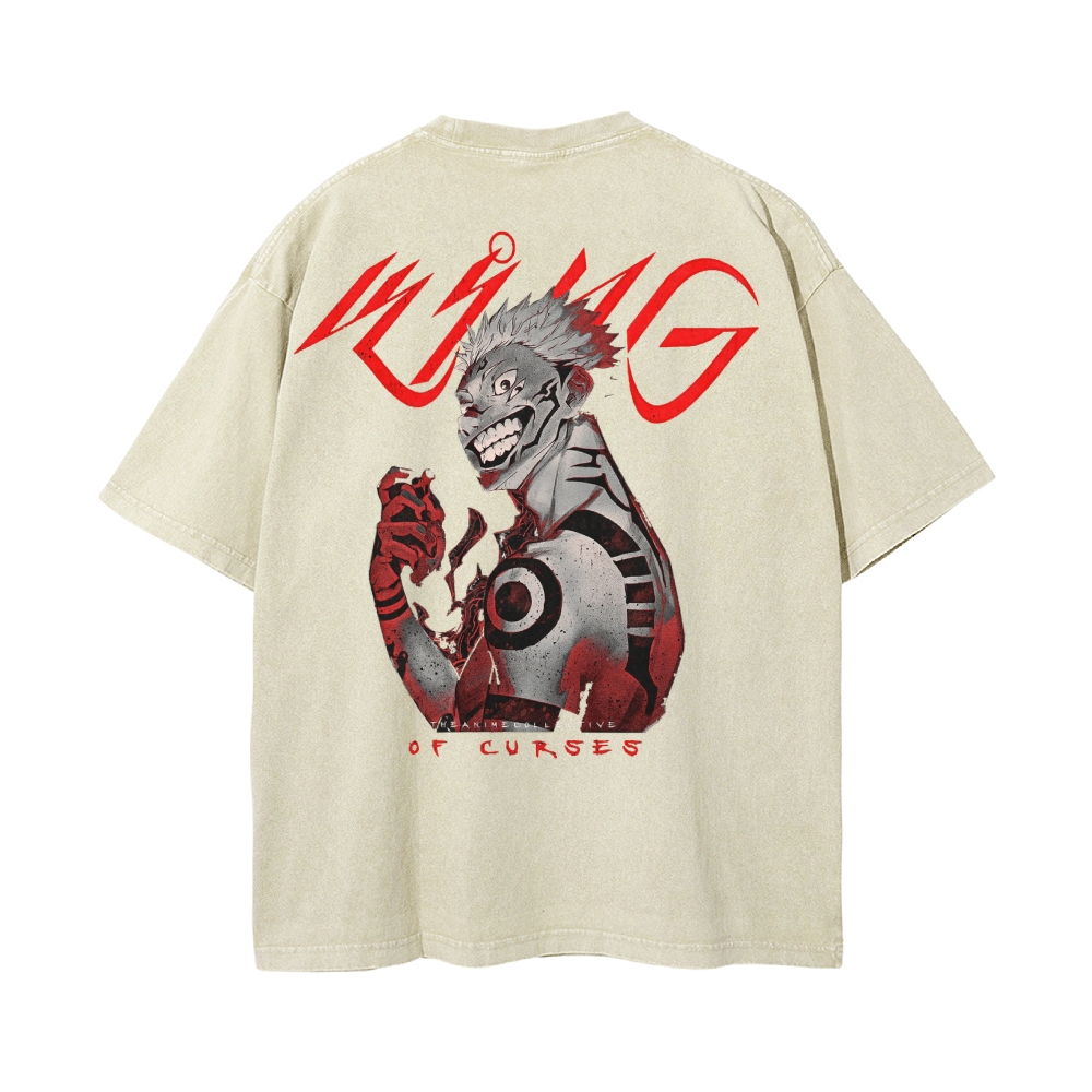 Sukuna Vintage T-Shirt | Jujutsu Kaisen