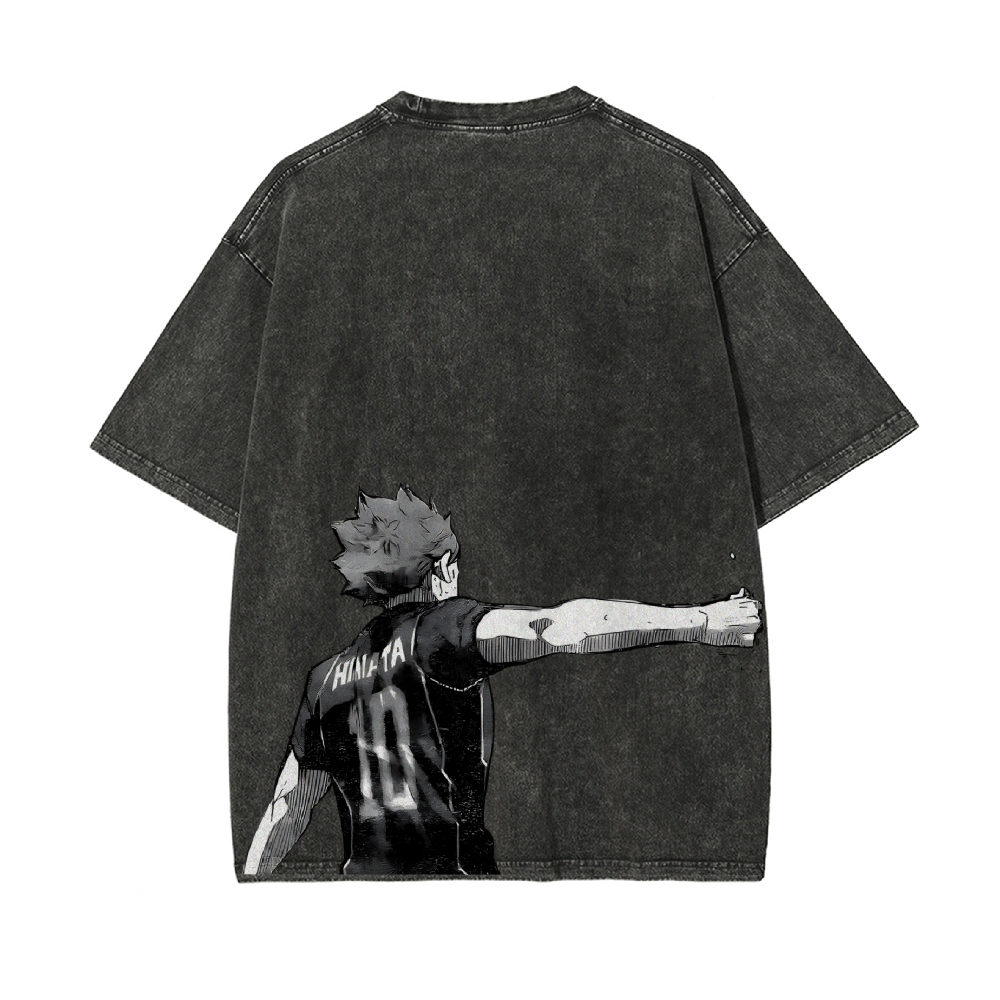 Shoyo Hinata Vintage Oversized T-Shirt | Haikyu!!