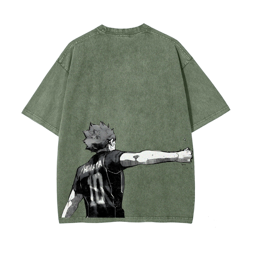Shoyo Hinata Vintage Oversized T-Shirt | Haikyu!!