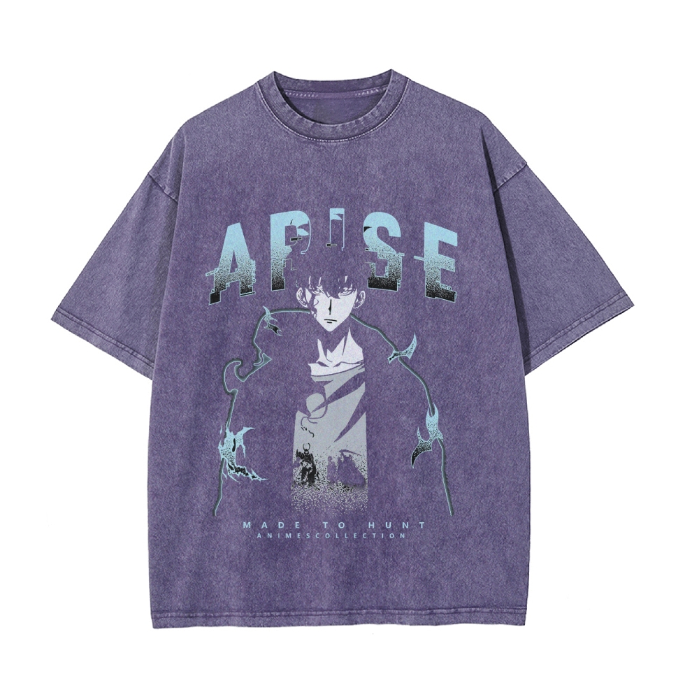 Arise (Blue) Vintage T-Shirt | Solo Leveling $45.00 USD
