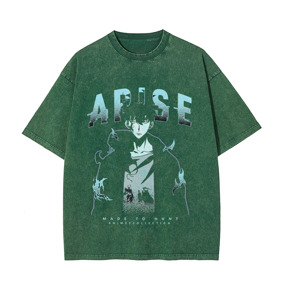 Arise (Blue) Vintage T-Shirt | Solo Leveling $45.00 USD