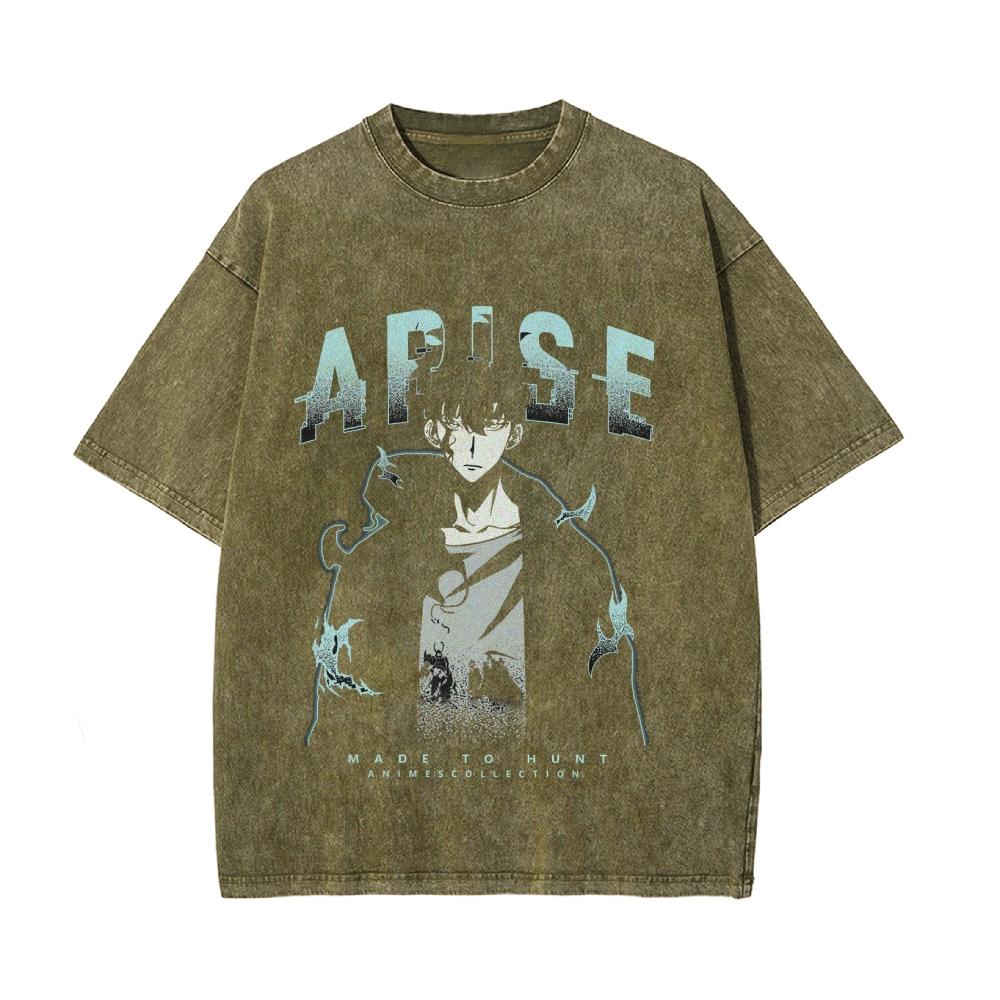Arise (Blue) Vintage T-Shirt | Solo Leveling $45.00 USD