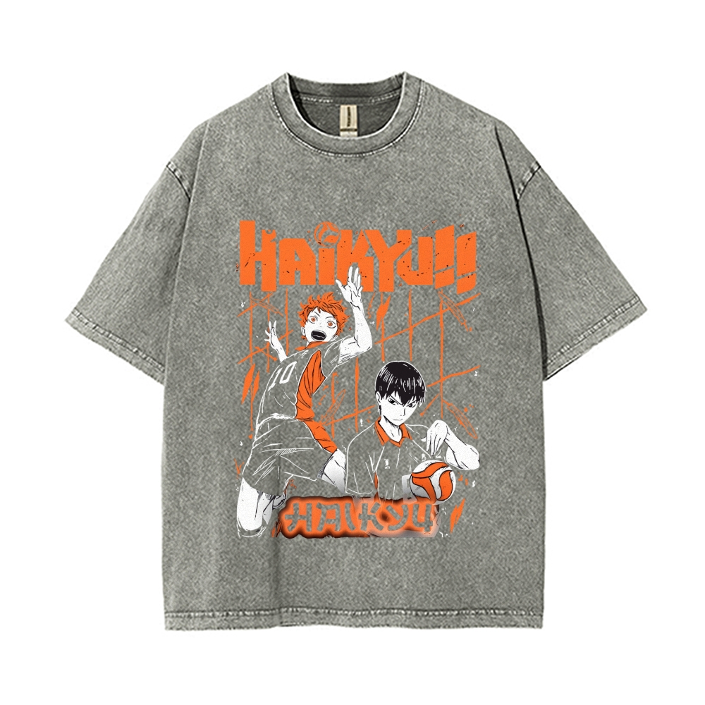 Shoyo Hinata Vintage Oversized T-Shirt | Haikyu!!
