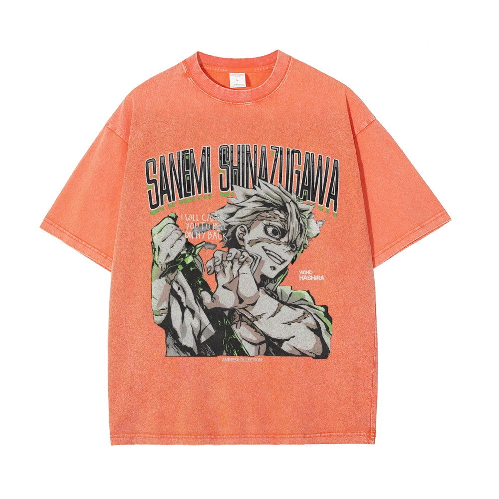 Sanemi Shinazugawa Vintage Oversized T-Shirt | Demon Slayer
