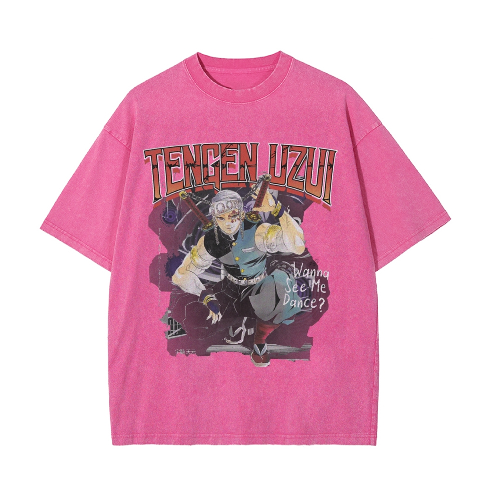 Tengen Uzui Vintage Oversized T-Shirt | Demon Slayer