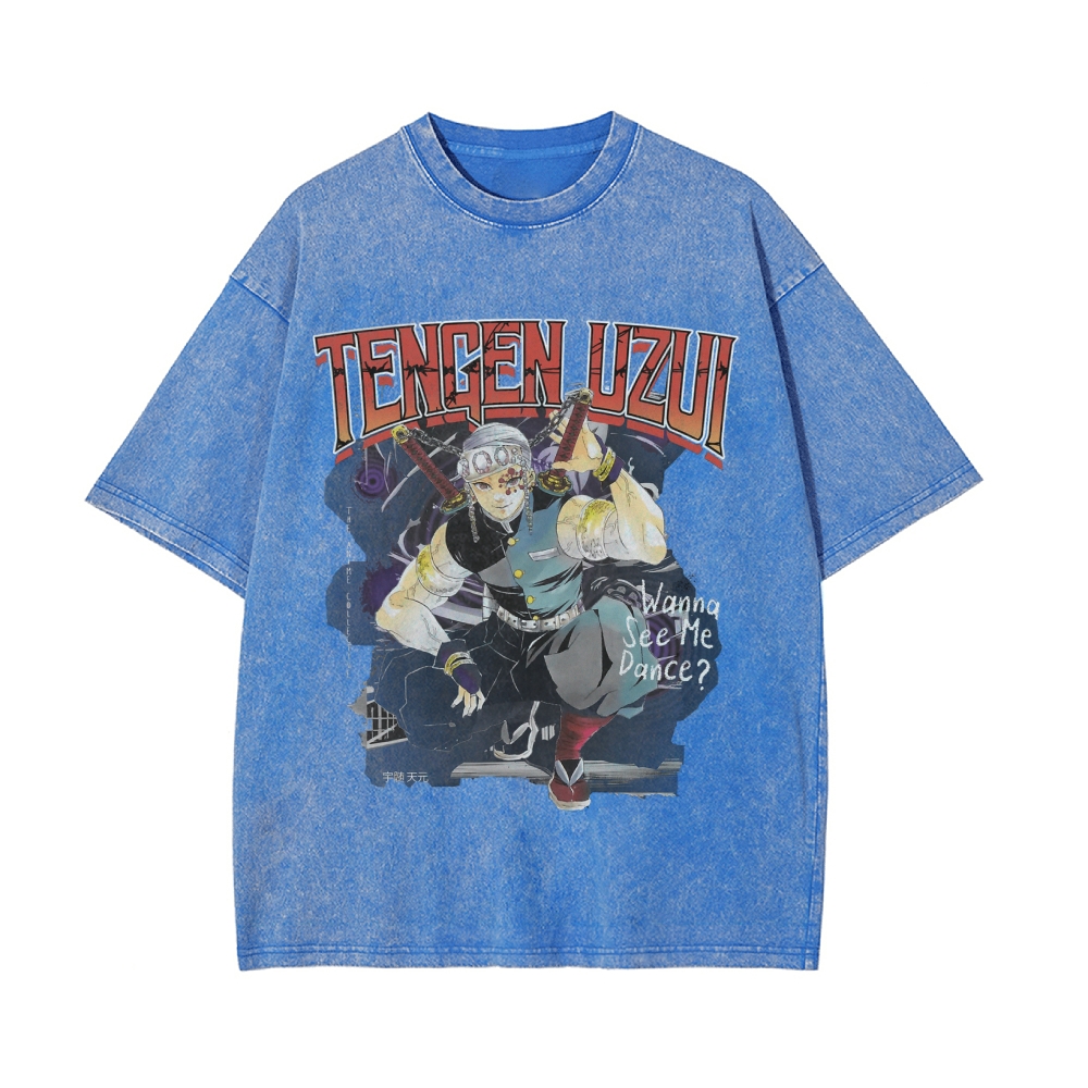 Tengen Uzui Vintage Oversized T-Shirt | Demon Slayer