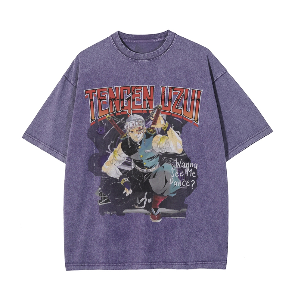 Tengen Uzui Vintage Oversized T-Shirt | Demon Slayer