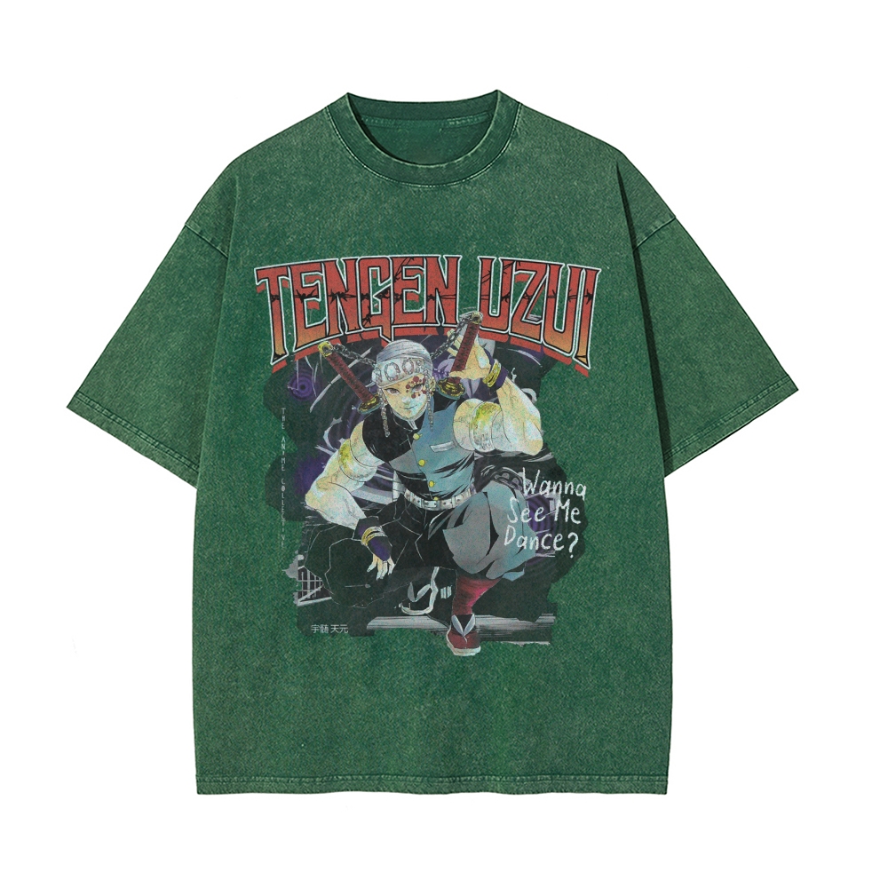Tengen Uzui Vintage Oversized T-Shirt | Demon Slayer