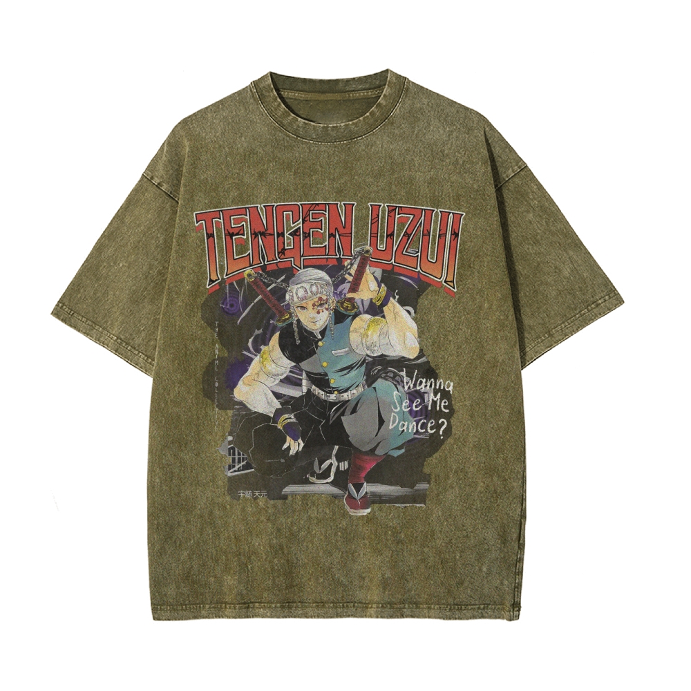 Tengen Uzui Vintage Oversized T-Shirt | Demon Slayer