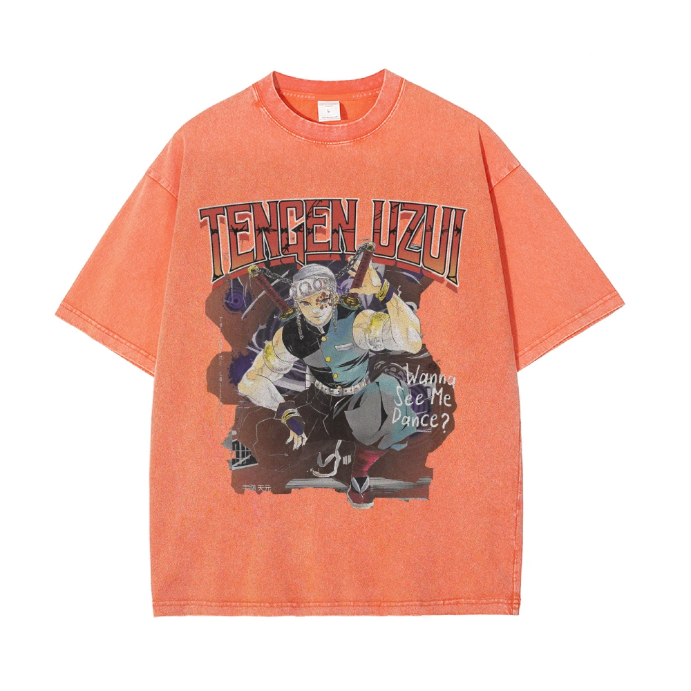 Tengen Uzui Vintage Oversized T-Shirt | Demon Slayer