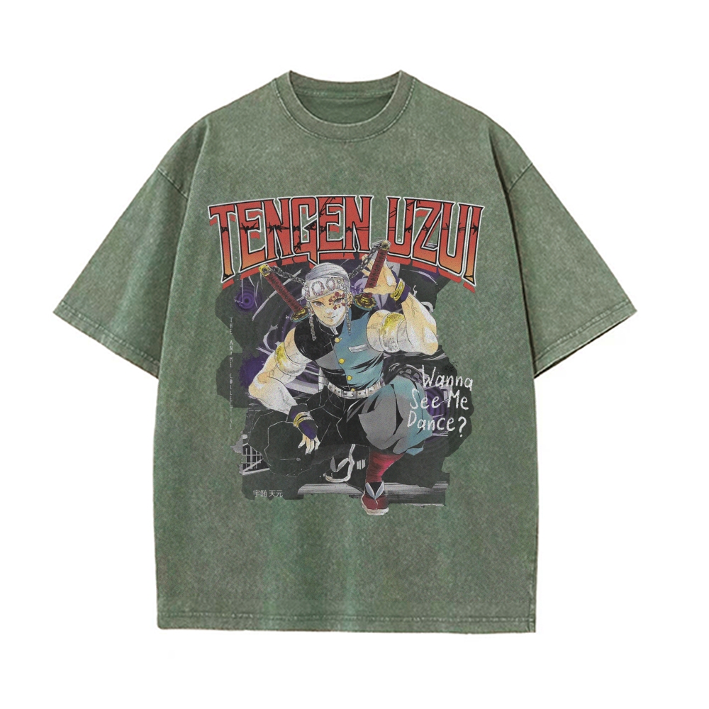 Tengen Uzui Vintage Oversized T-Shirt | Demon Slayer
