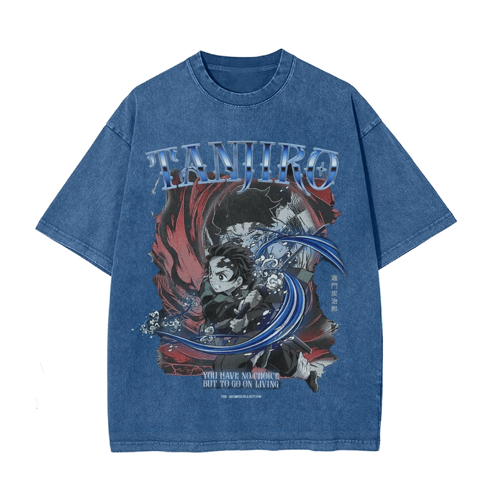 Tanjiro Vintage Oversized T-Shirt | Demon Slayer