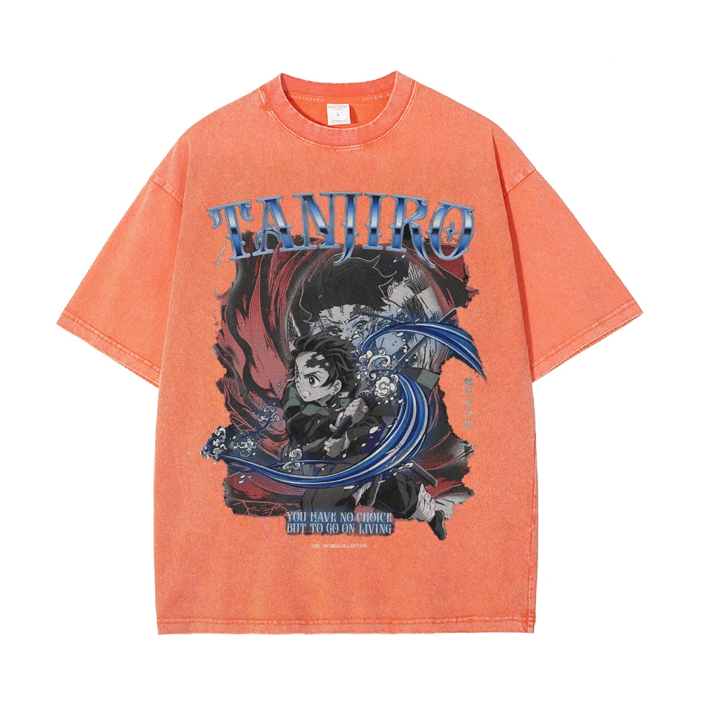 Tanjiro Vintage Oversized T-Shirt | Demon Slayer