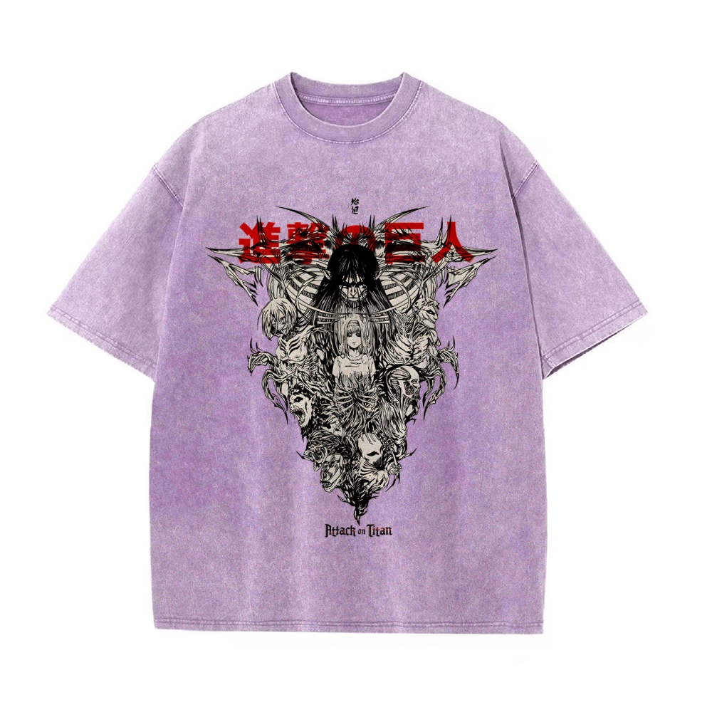 Eren Vintage Oversized T-Shirt | Attack On Titan