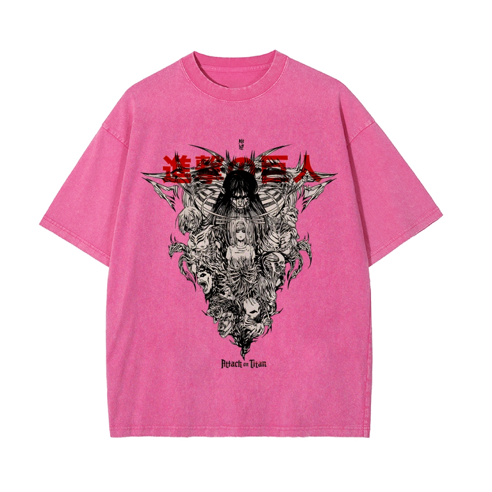 Eren Vintage Oversized T-Shirt | Attack On Titan