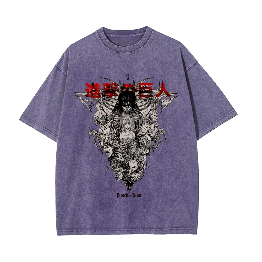 Eren Vintage Oversized T-Shirt | Attack On Titan