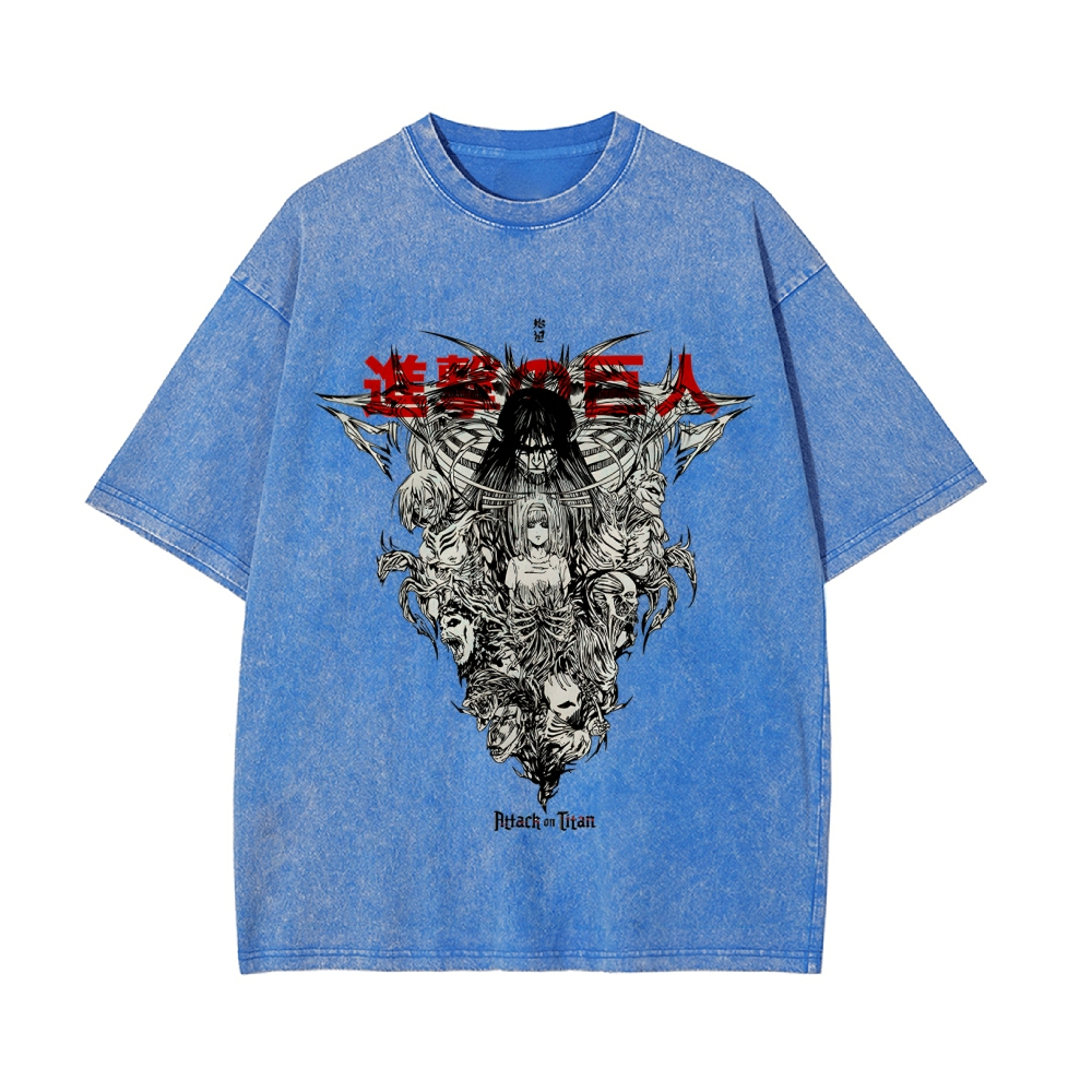 Eren Vintage Oversized T-Shirt | Attack On Titan