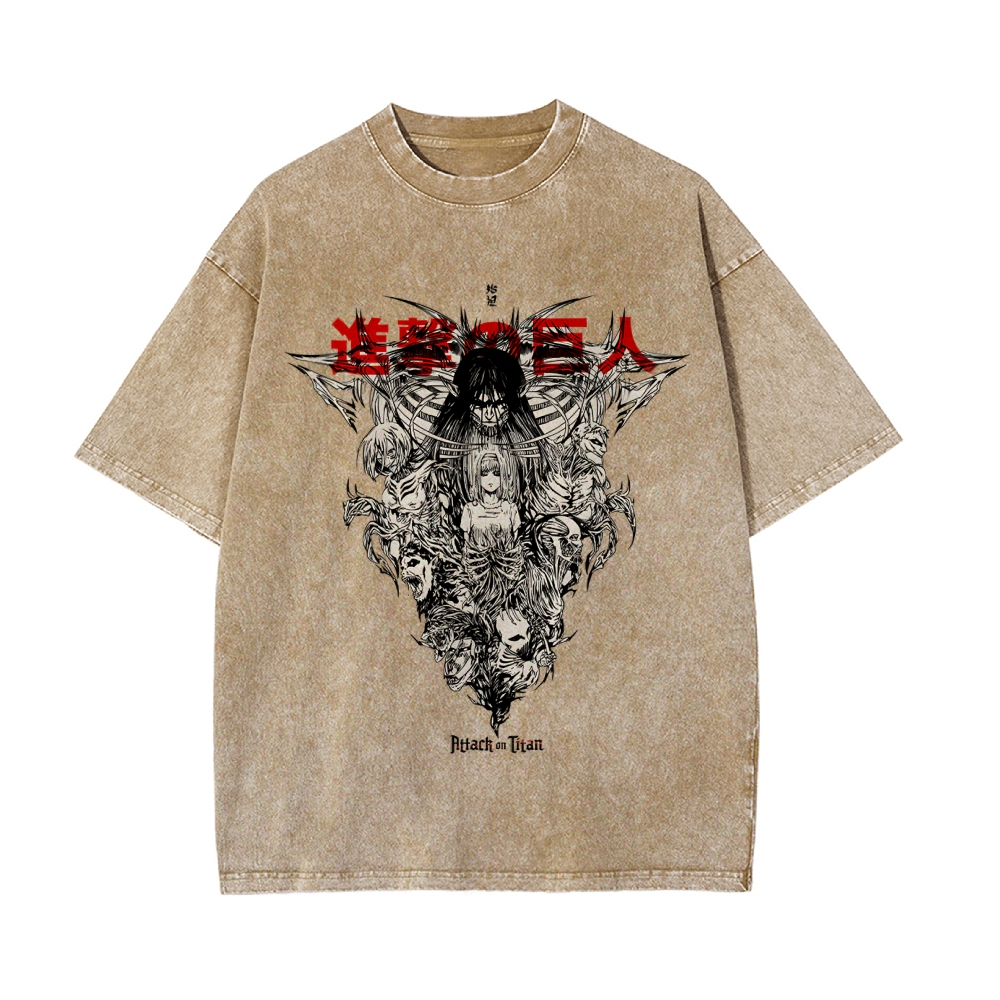 Eren Vintage Oversized T-Shirt | Attack On Titan