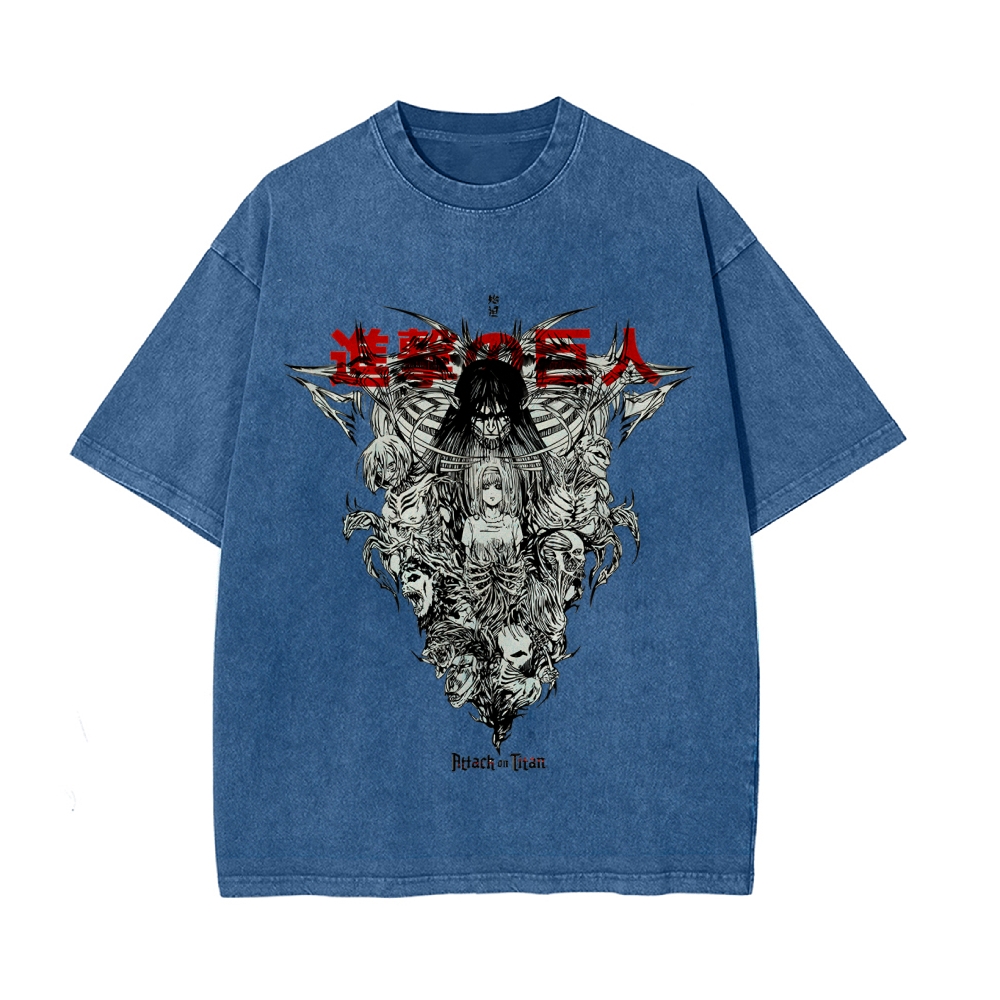 Eren Vintage Oversized T-Shirt | Attack On Titan