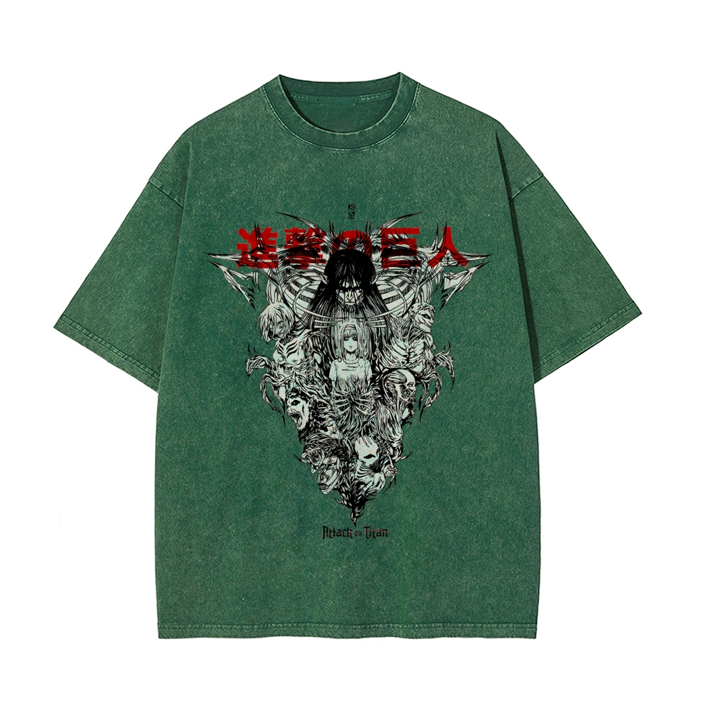 Eren Vintage Oversized T-Shirt | Attack On Titan