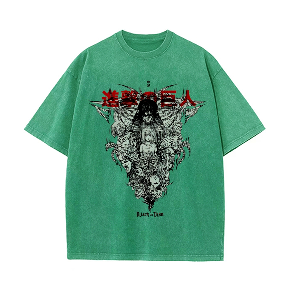 Eren Vintage Oversized T-Shirt | Attack On Titan