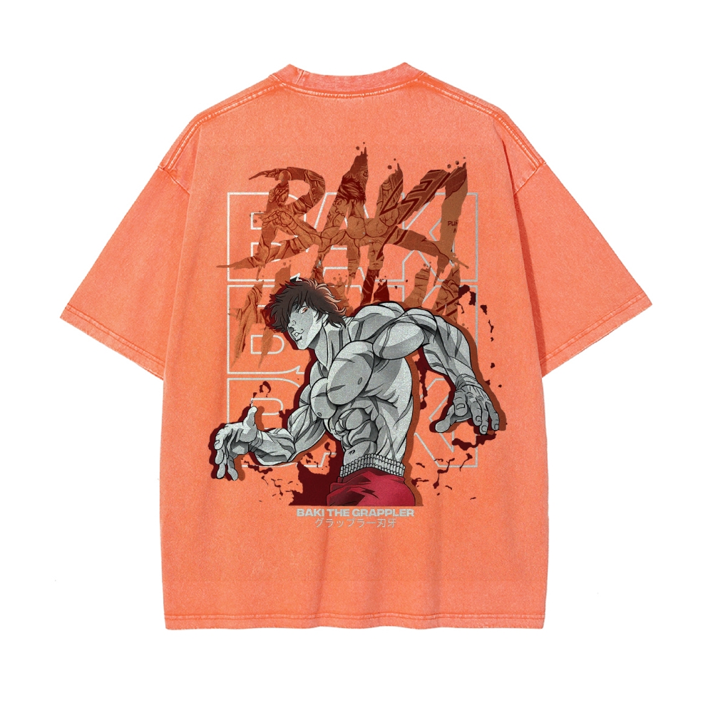 Baki Hanma Baki Vintage Oversized T-Shirt | The Grappler